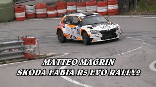 SALITA PEDAVENA  CROCE DAUNE 2024  MATTEO MAGRIN  SKODA FABIA R5 EVO RALLY2  BY BELLUNOVIDEO [upl. by Bastian]