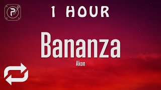 1 HOUR 🕐  Akon  Bananza Belly Dancer Lyrics [upl. by Ahsikyw]