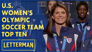 US Womens Olympic Soccer Team Top Ten  Letterman [upl. by Sheila]