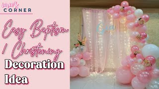 Easy Christening and Baptism Decoration Idea [upl. by Hamon]