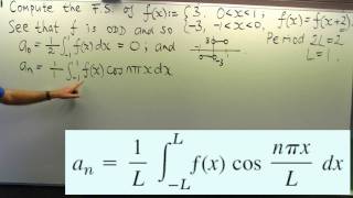 How to compute a Fourier series an example [upl. by Hoy]