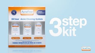 AcneFree’s 3 Step Acne Treatment Kit [upl. by Ilonka914]