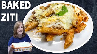 BEST BAKED ZITI RECIPE  An Italian Baked PASTA CASSEROLE Recipe [upl. by Mayhs936]