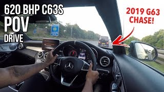 620 BHP C63s MERCEDES AMG POV DRIVE wG63 2019 HIGHWAY CHASE [upl. by Felicie]