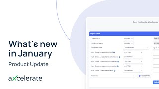 Whats New in aXcelerate  January 2024 [upl. by Fiertz257]