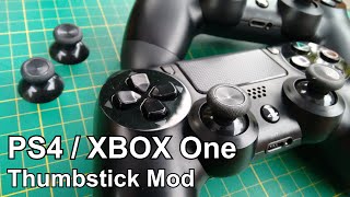 Xbox One Thumbsticks on a Sony PS4 Dualshock controller Mod  Tutorial [upl. by Waki584]