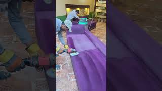 Sofa cleaning at home  Sofa Cleaning  Carpet Cleaning  cleaning Services shorts viralvideo [upl. by Namar]