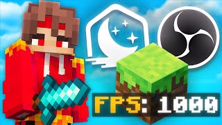 The BEST Minecraft Settings Bedwars Lunar Client OBS [upl. by Yhtuv]