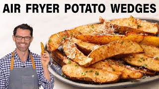 Easy Air Fryer Potato Wedges [upl. by Merrile646]