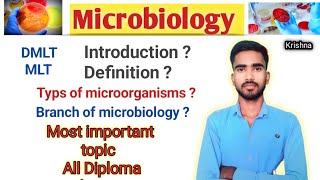 introduction of microbiologybranches of microbiology dmlt lecture in hindi [upl. by Assennej]