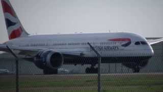 British Airways Boeing 787 First Landing At Austin Bergstrom International Airport [upl. by Pillow]