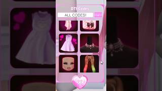 ALL CODES IN DRESS TO IMPRESS UPDATE dresstoimpress roblox [upl. by Haraj]