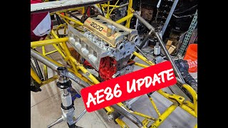 AE86 Chassis Update ae86 trd dragrace [upl. by Etnahs]