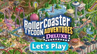 Lets Play RollerCoaster Tycoon Adventures Deluxe on Xbox [upl. by Ellehcan]