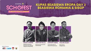 SCHOFEST EUROPE PART 2 KUPAS BEASISWA PENUH SWEDIA SISGP DAN ROMANIA [upl. by Balsam694]