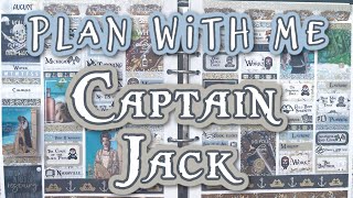 Plan with me Captain Jack scribbleprintsco AliciaCraft plannahannah carleaplans [upl. by Ytoc]