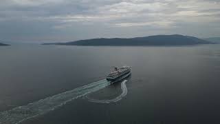 Fred Olsen cruises MV Balmoral entering Loch Carron [upl. by Reed742]