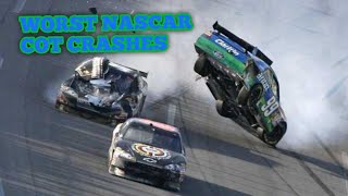 The Worst NASCAR quotCOTquot Car Crashes [upl. by Yrehcaz]