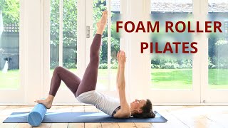 Total Body Pilates With Foam Roller 45 mins [upl. by Jerman]