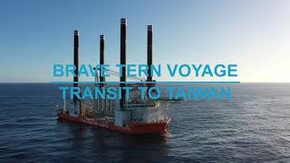 Brave Tern  voyage from Esbjerg Denmark to Taiwan [upl. by Alletsyrc588]