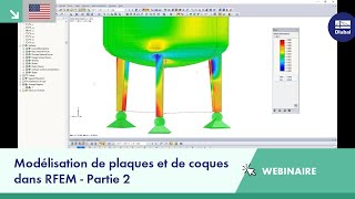 EN Modélisation de plaques et de coques dans RFEM  Partie 2 [upl. by Nueoht911]