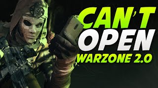 How to fix Warzone 20 Not Launching Error amp Crashing ✅NEW UPDATE✅ [upl. by Bobbi]