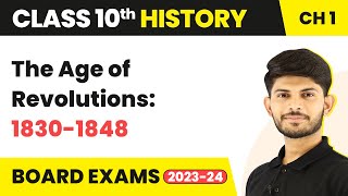 Class 10 History Ch 1  The Age of Revolutions18301848  The Rise of Nationalism in Europe 202223 [upl. by Aihsatan]