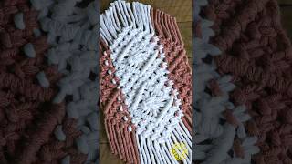 Tutorial👆Descanso de Panela em Macramê tutorialmacrame macrame macrametutorial [upl. by Brittain908]