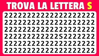 Trova la lettera diversa in 15 secondi  Facile Medio Difficile Impossibile [upl. by Akaya]