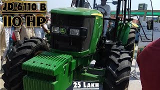 Johndeere 6110B TRACTOR 110 HP 4WD Fully Automatic looks like Luxury Car [upl. by Wira]