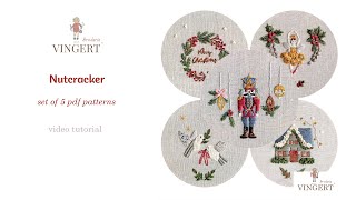 quotNutcracker Nutcrackerquot embroidery pattern for beginners [upl. by Cristina839]