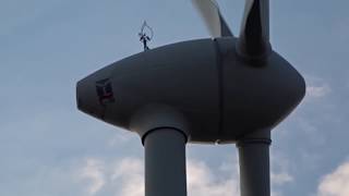 Enercon E58 1 MW old wind turbine test video w my new camera [upl. by Eelrahc]