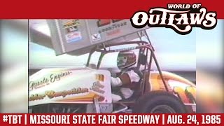 ThrowbackThursday World of Outlaws Craftsman Sprint Cars MO State Fair Speedway August 24 1985 [upl. by Pollak]