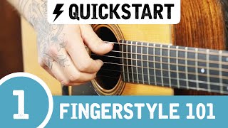 The BEST Beginner Fingerstyle Guitar Lesson [upl. by Carisa]