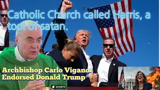 Archbishop Carlo Vigano Officially endorsed Donald Trump Shocking letter [upl. by Acitel477]