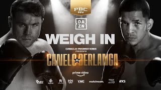 Canelo Alvarez Vs Edgar Berlanga Weigh In [upl. by Alenson]