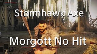 Stormhawk Axe vs Morgott No Hit ELDEN RING [upl. by Adamek]