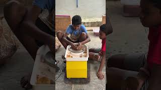 Basic pottery making pottery wheelpottery kaviartstudio shorts trending [upl. by Ikik]