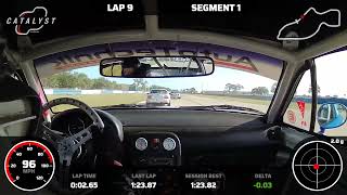 2023 CFR SCCA Sebring Championship Spec Miata Feature Race [upl. by Ahsinnek928]