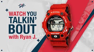 Casio G7900A4 Mens GShock Rescue Digital Dial Sport Red Alarm Dive Watch Review [upl. by Alleacim]