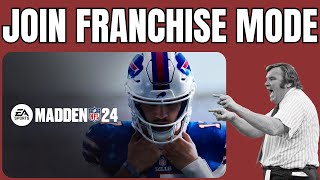 How to Join to Franchise Mode in Madden 24  Play with Random Players in Madden NFL 24 madden24 [upl. by Enaoj904]