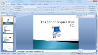 Comment se déplacer entre les différentes diapositives avec PowerPoint 2007 [upl. by Bilicki]