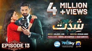 Shiddat Episode 13 Eng Sub Muneeb Butt  Anmol Baloch  Digitally Presented by PEL  25th Mar 2024 [upl. by Duahsar]