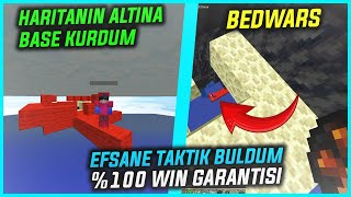 EFSANE TAKTÄ°K BULDUM VE HARÄ°TANIN ALTINA BASEMÄ° KURDUM \u00100 WÄ°N GARANTÄ°LÄ°  BEDWARS  CRAFTRÄ°SE [upl. by Jordan]