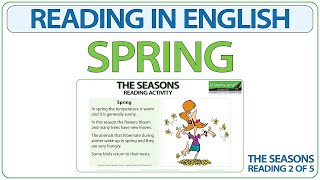 SPRING  Reading in English  The Seasons Reading 2 of 5 [upl. by Aicila129]