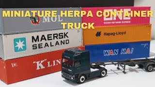 MINIATURE HERPA CONTAINER TRUCK [upl. by Cupo]