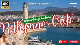 11 best things to do in Rethymnon A Day trip to Cretes historic town [upl. by Sallie]