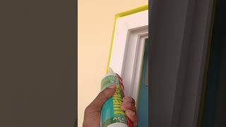 Silicone Sealant Filling upvc youtubeshorts upvcslidingwindows upvcvijayawada shorts ytshorts [upl. by Haorbed]