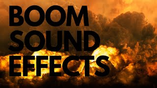 BOOM SOUND EFFECTS PART 4 [upl. by Sibell]