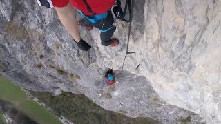 Absturz Kaiser Max Klettersteig  Via Ferrata  Climbing Fall  Martinswand [upl. by Enrica]